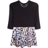 Furry Leopard Bottom Dress - Denny's
