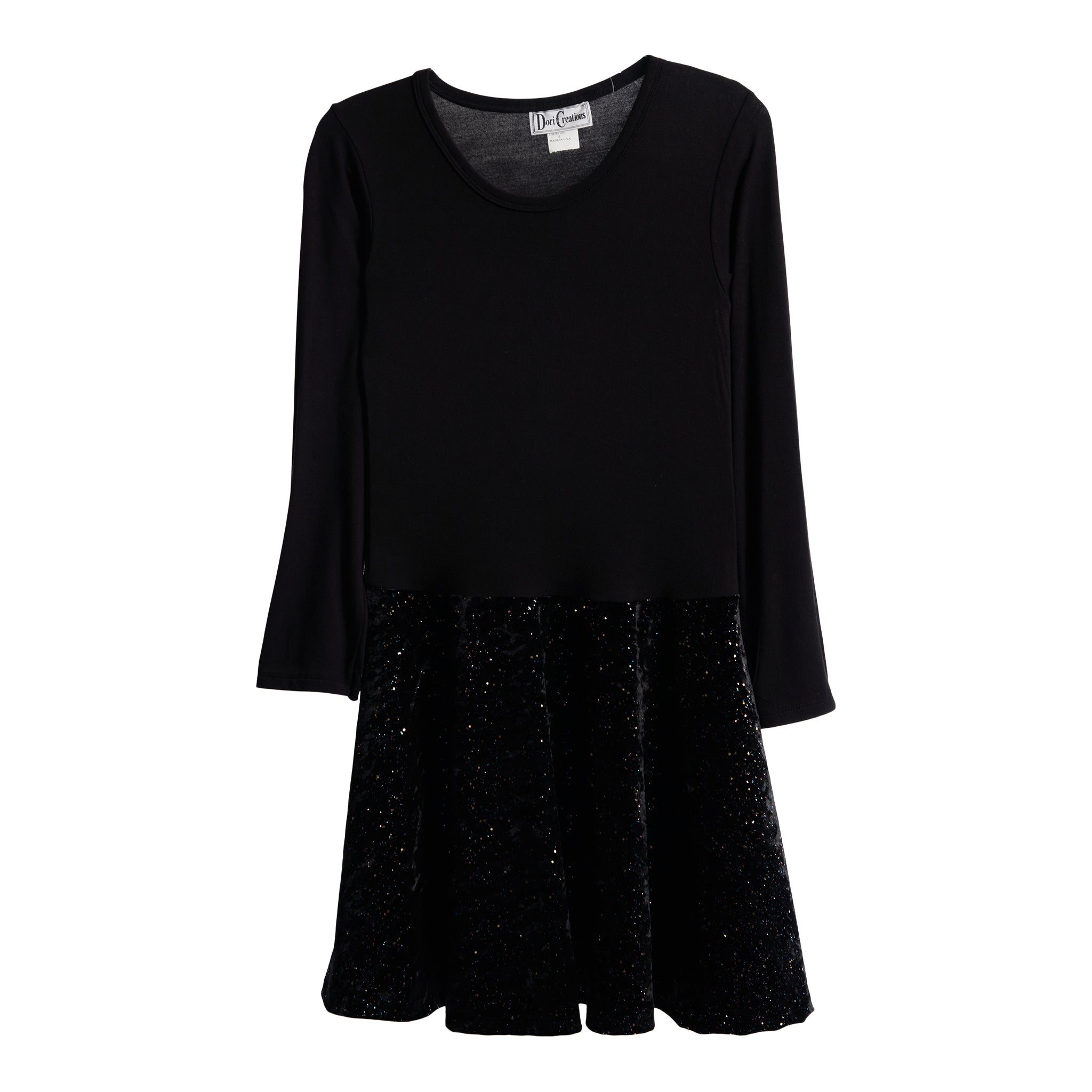 Glitter Velvet Bottom Dress - Denny's