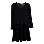Glitter Velvet Bottom Dress - Denny's