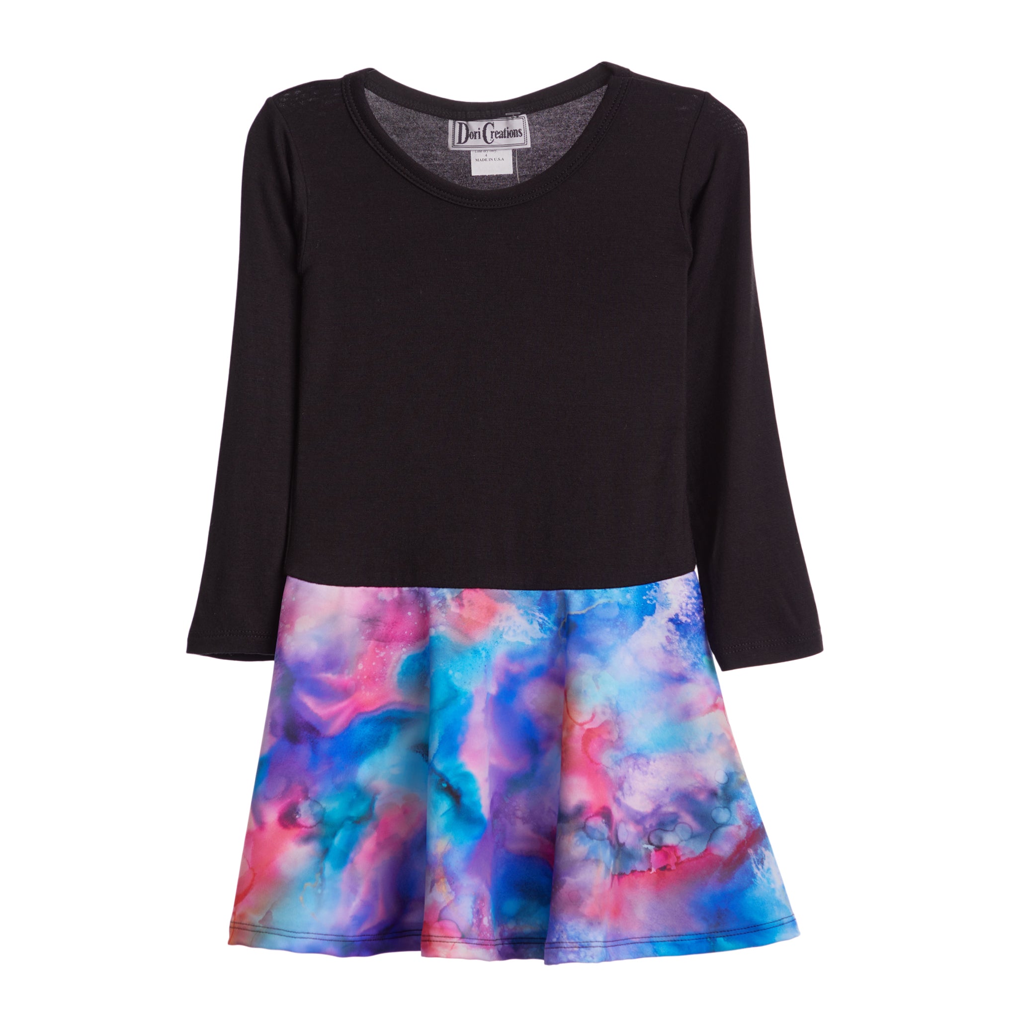 Galaxy Cloud Tie Dye Bottom Dress - Denny's