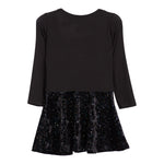 Velvet Glitter Heart Dress - Denny's