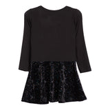 Velvet Glitter Heart Dress - Denny's