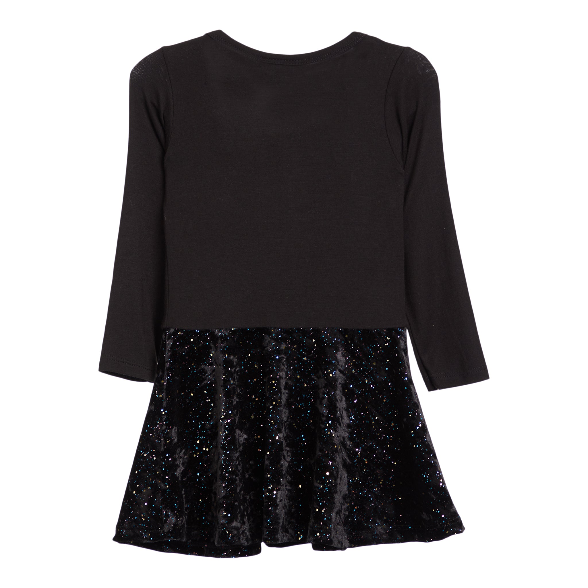 Velvet Glitter Heart Dress - Denny's