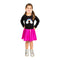 Rainbow Applique Hot Pink Lame Bottom Dress - Denny's