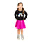 Rainbow Applique Hot Pink Lame Bottom Dress - Denny's
