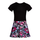 Black Top Graffitti Dress - Denny's