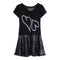 Double Heart Velvet Bottom Dress - Denny's