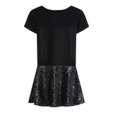 Double Heart Velvet Bottom Dress - Denny's
