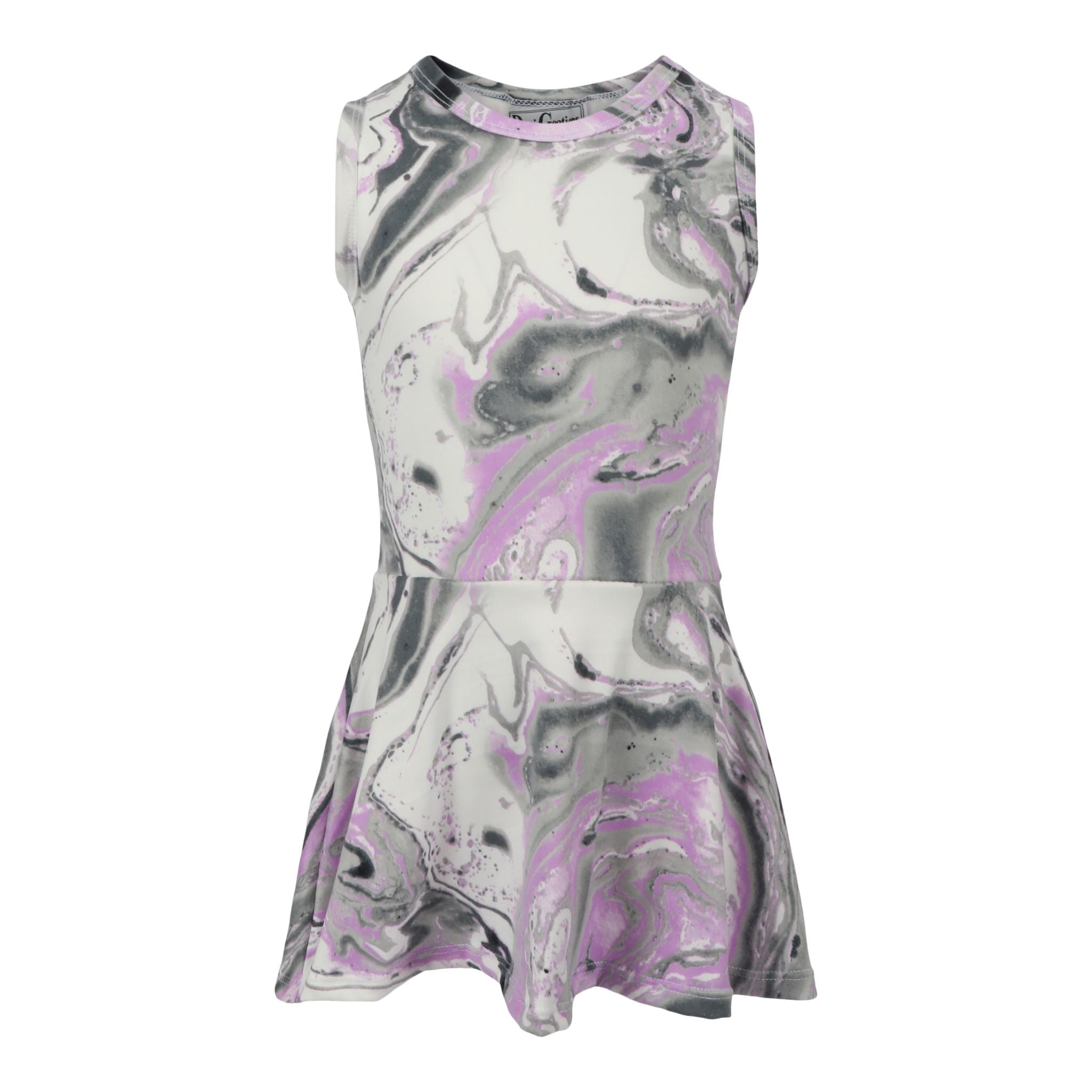 Tank All Over Dress Lavender/Grey Swirl - Denny's