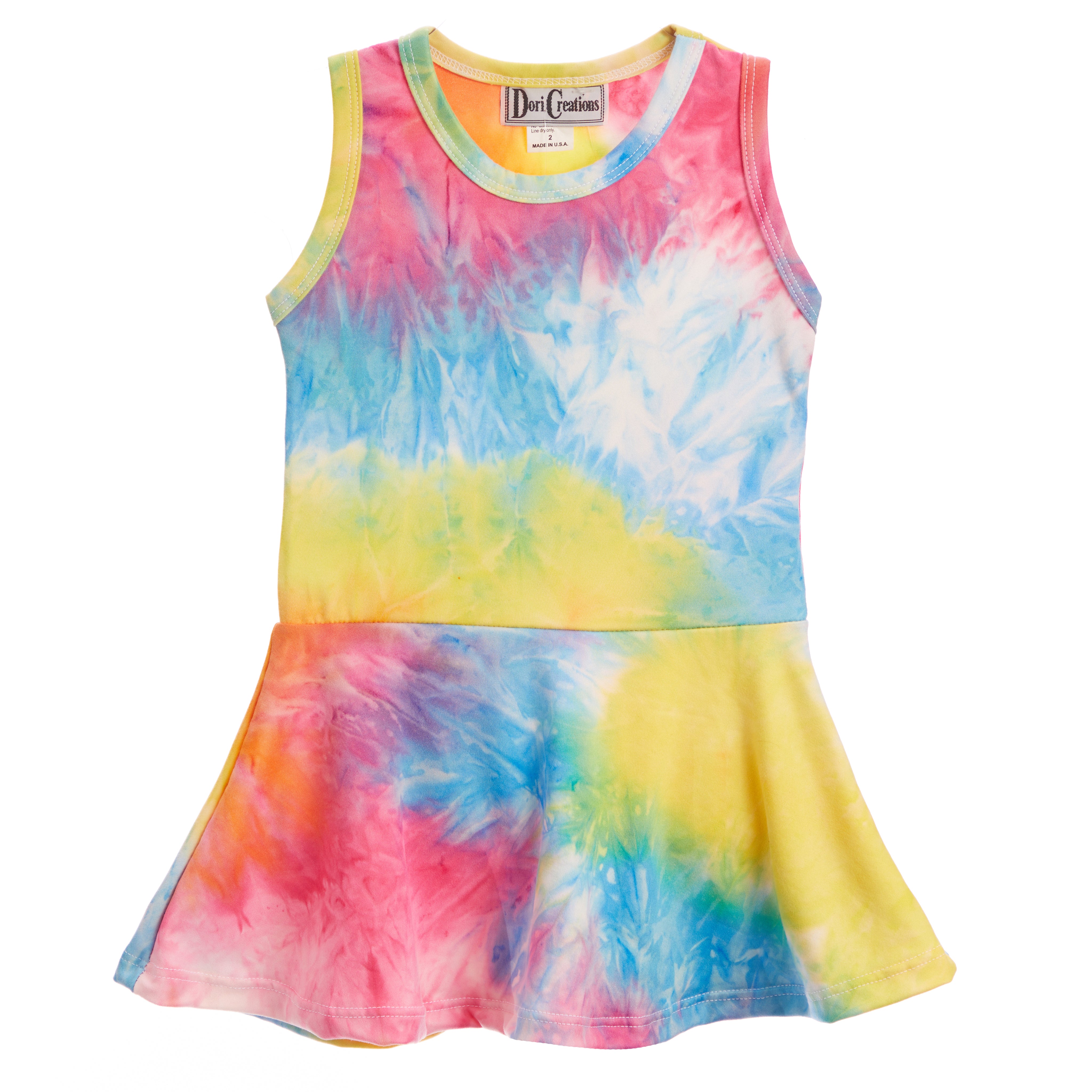 Brite Primary Tank Dress - Denny's