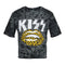 Tie Dye Kiss Crop Tee - Denny's