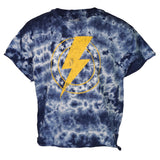 Tie Dye Star Bolt Short Sleeve Crop Tee - Denny's