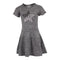 Short Sleeve Dress with Black Drippy Star - Denny's