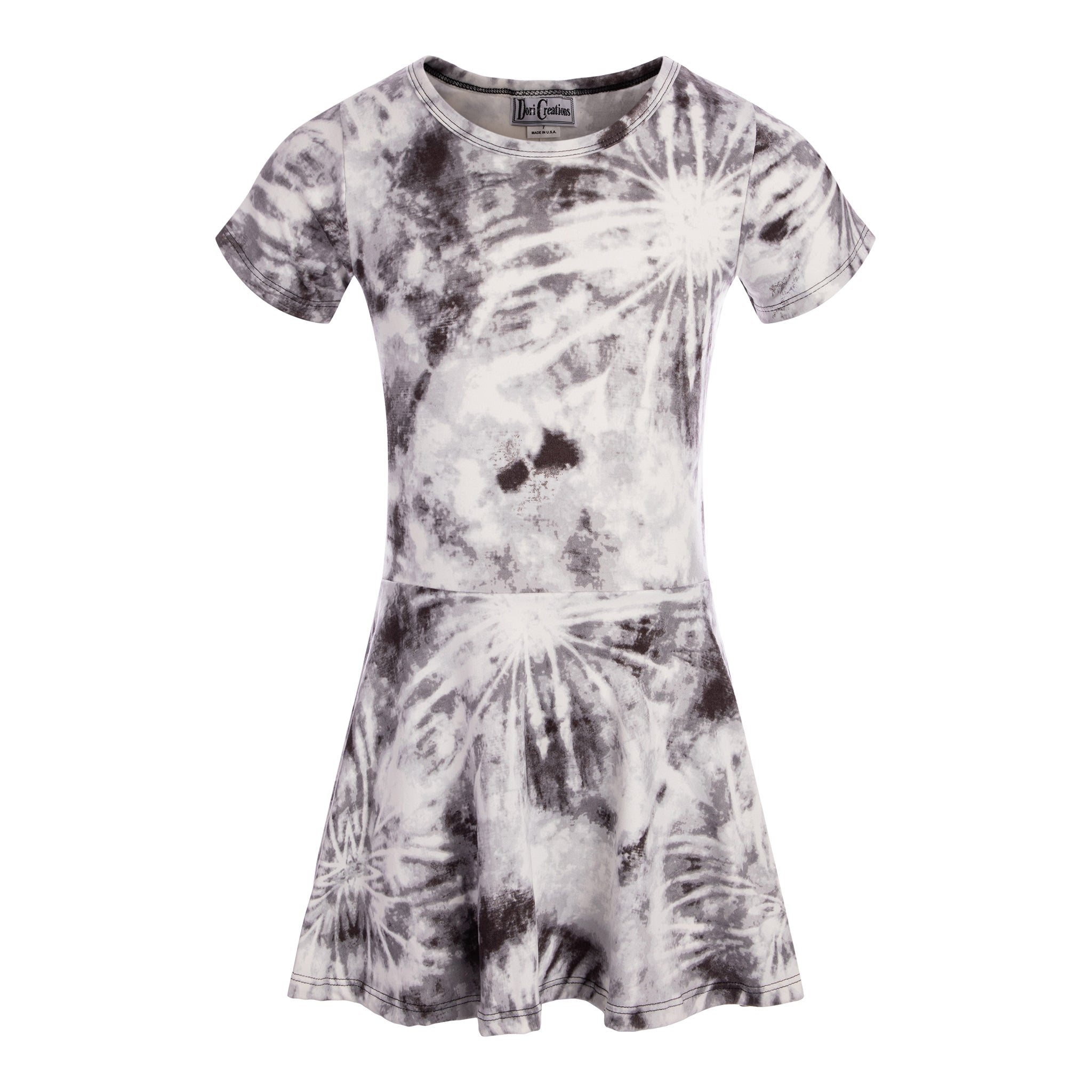 Tie Dye Short Sleeve Dress - Denny's