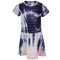 Short Sleeve Tie Dye Dress - Denny's