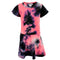 Short Sleeve Tie Dye Dress - Denny's