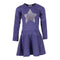 Long Sleeve Heather Dress with Silver Star - Denny's