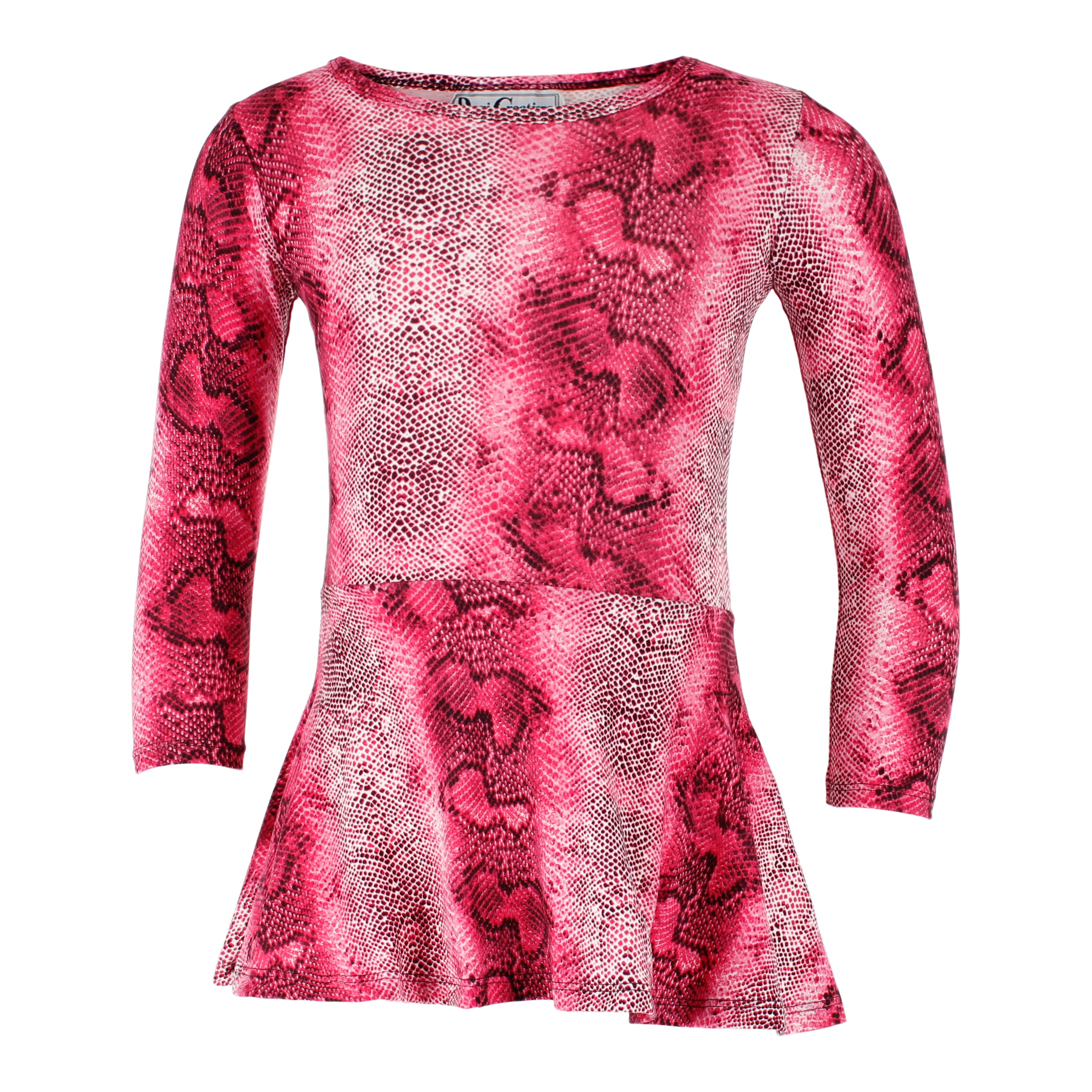 Long Sleeve Dress with Pink Python Soft Bottom - Denny's