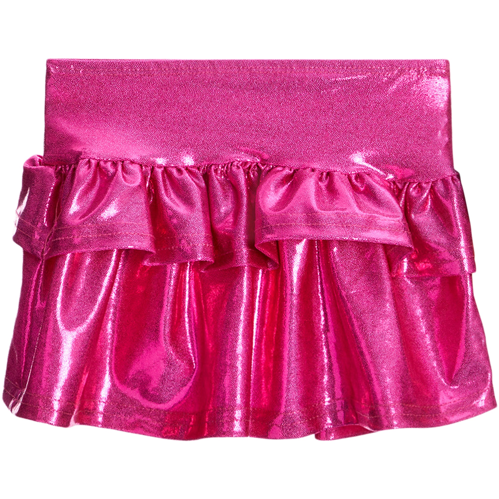 Tiered Ruffle Lame Skirt - Denny's