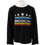 Long Sleeve Top with Brooklyn Stars - Denny's