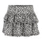 Ribbed Ruffle Skirt Leopard - Denny's