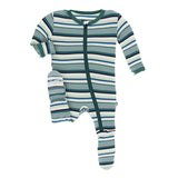 Footie Multi Agriculture Stripe - Denny's
