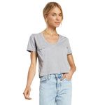 Classic Skimmer Crop Pocket V-neck Tee - Denny's