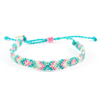 Pink Diamond Woven Friendship Bracelet - Denny's