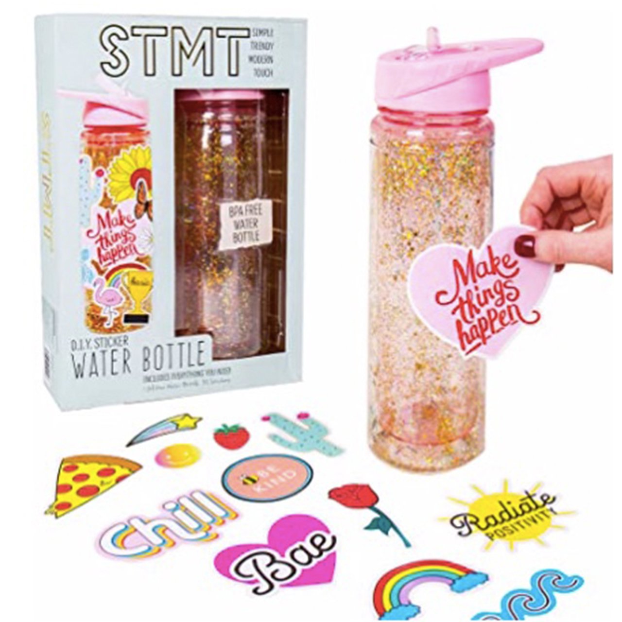 DIY Sticker Water Bottle - Denny's