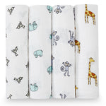 Jungle Jam Four Pack Swaddles - Denny's
