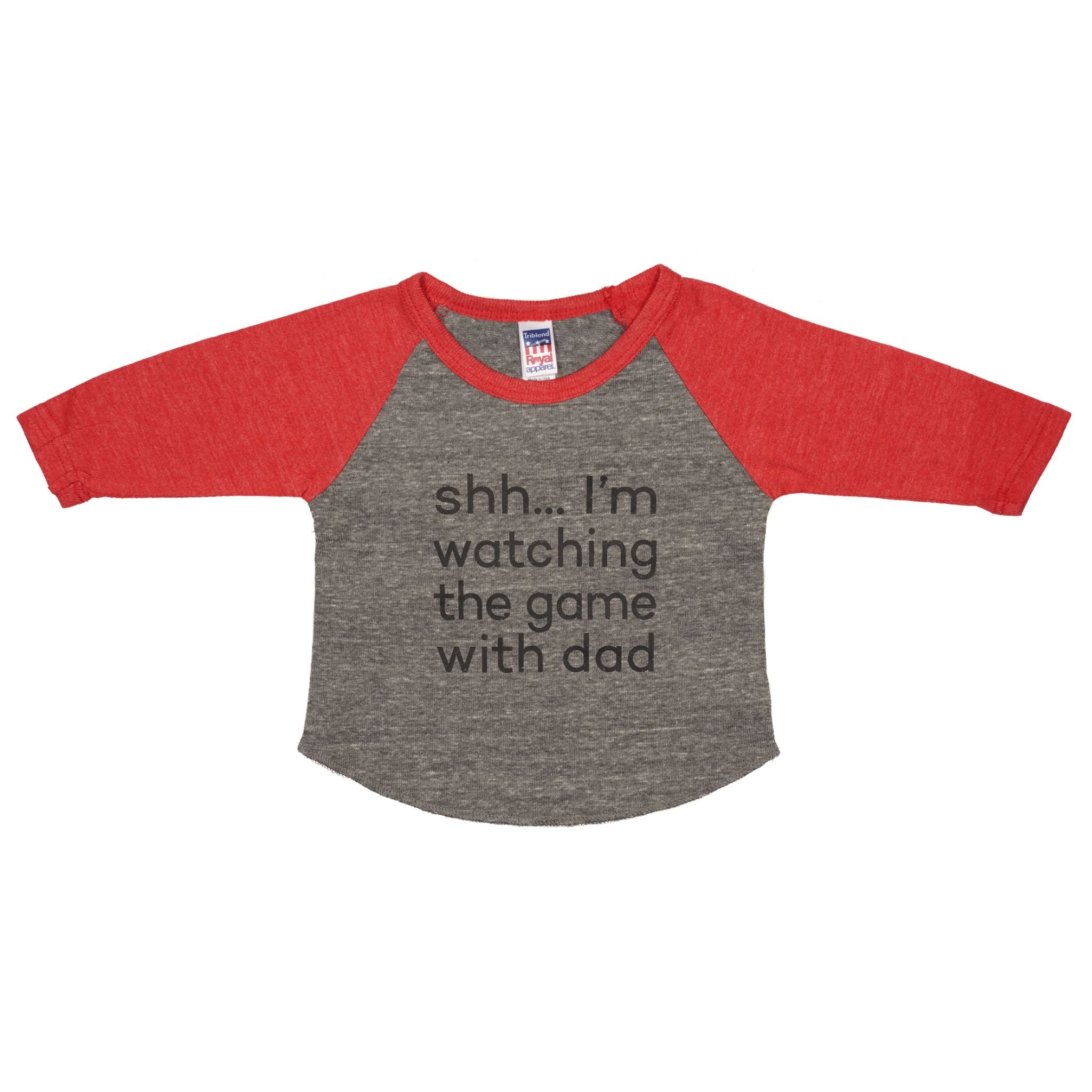 Watching The Game Long Sleeve Raglan - Denny's