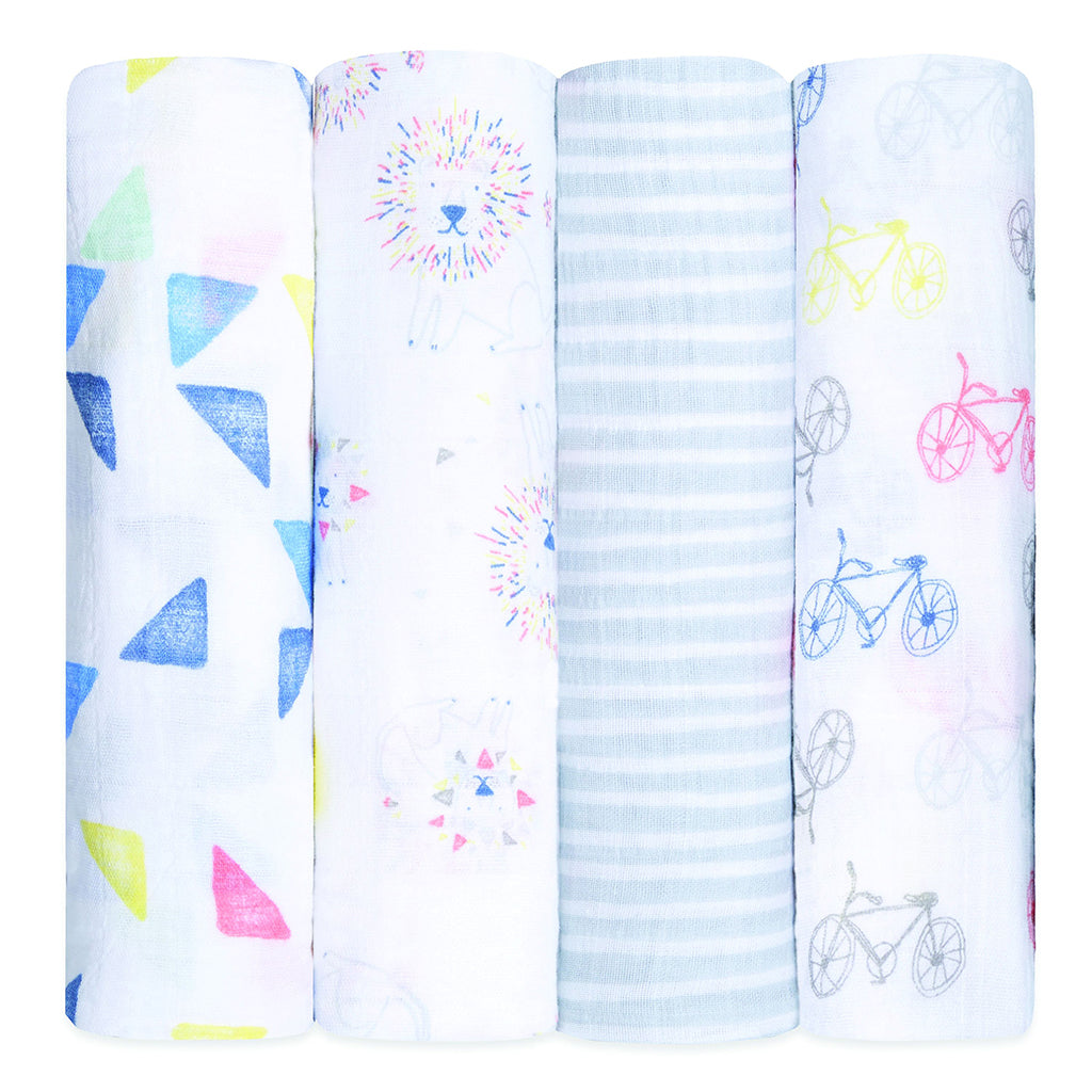 Four Pack Swaddle Leader Of The Pack - Denny's