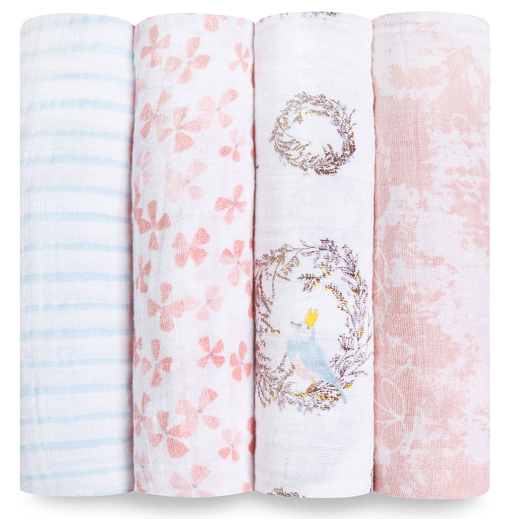 Four Pack Swaddle Birdsong - Denny's