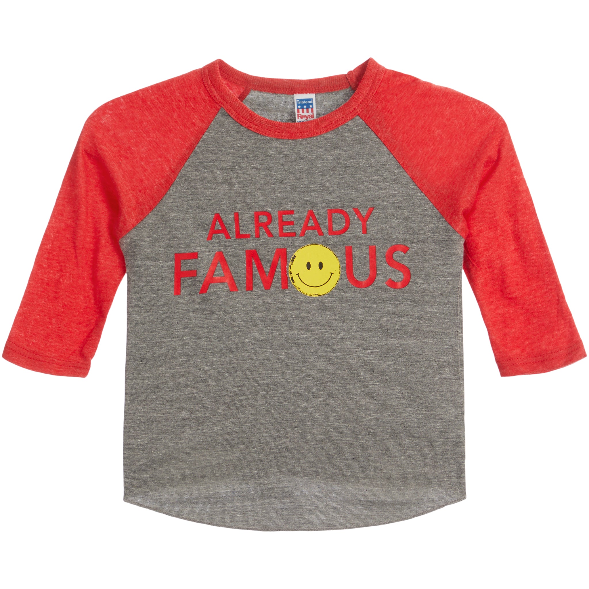 Already Famous Smiley Raglan Tee - Denny's