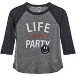 Life Of The Party Raglan Tee - Denny's