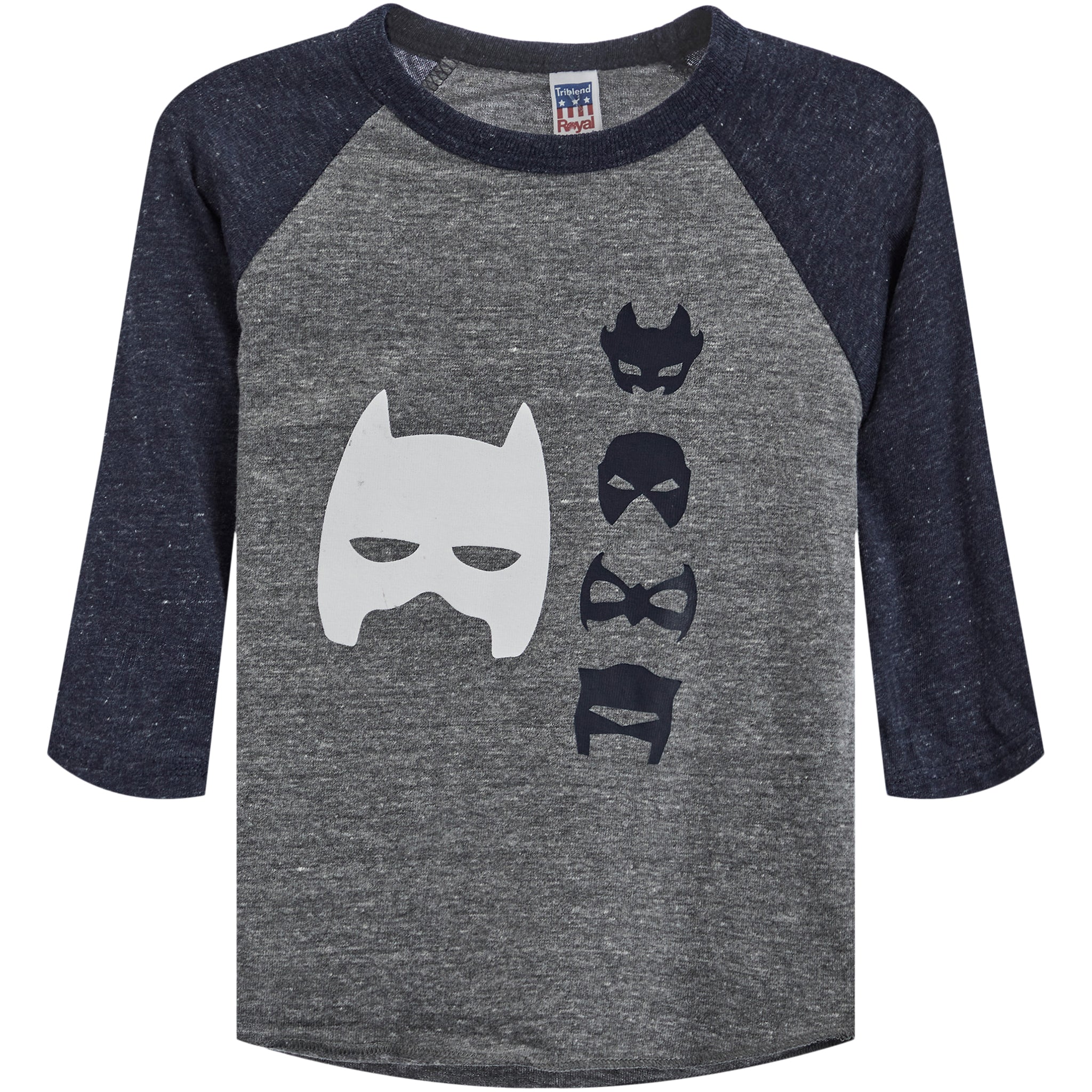 Super Hero Mask Raglan Tee - Denny's