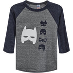 Super Hero Mask Raglan Tee - Denny's