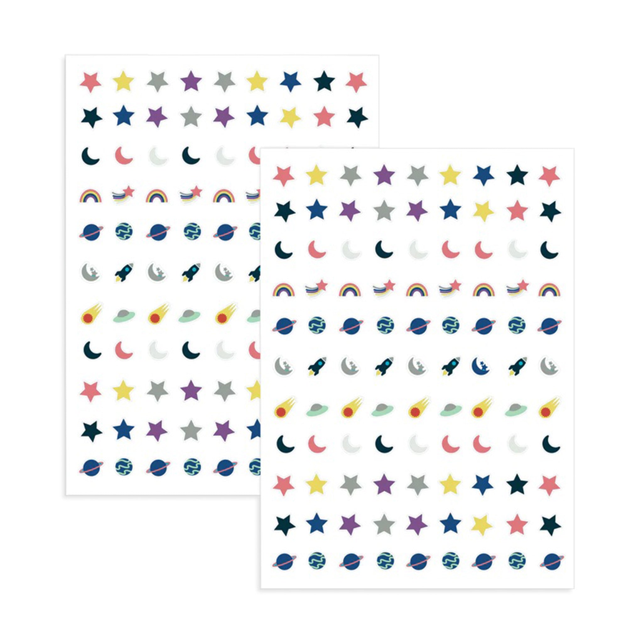 Silver & Gold Luna Nail Stickers - Denny's