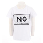 Short Sleeve Tee with Tie & Yes/No Sequin - Denny's