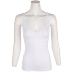 Deep V Lace Trim Cami - Denny's