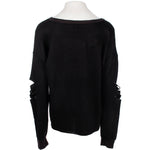 Long Sleeve Top with Cut Sleeves and Good Vibe Stars - Denny's