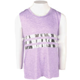Muscle Tank with Foil Stripes - Denny's