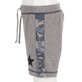 Heather grey Short with Camo Stripe - Denny's