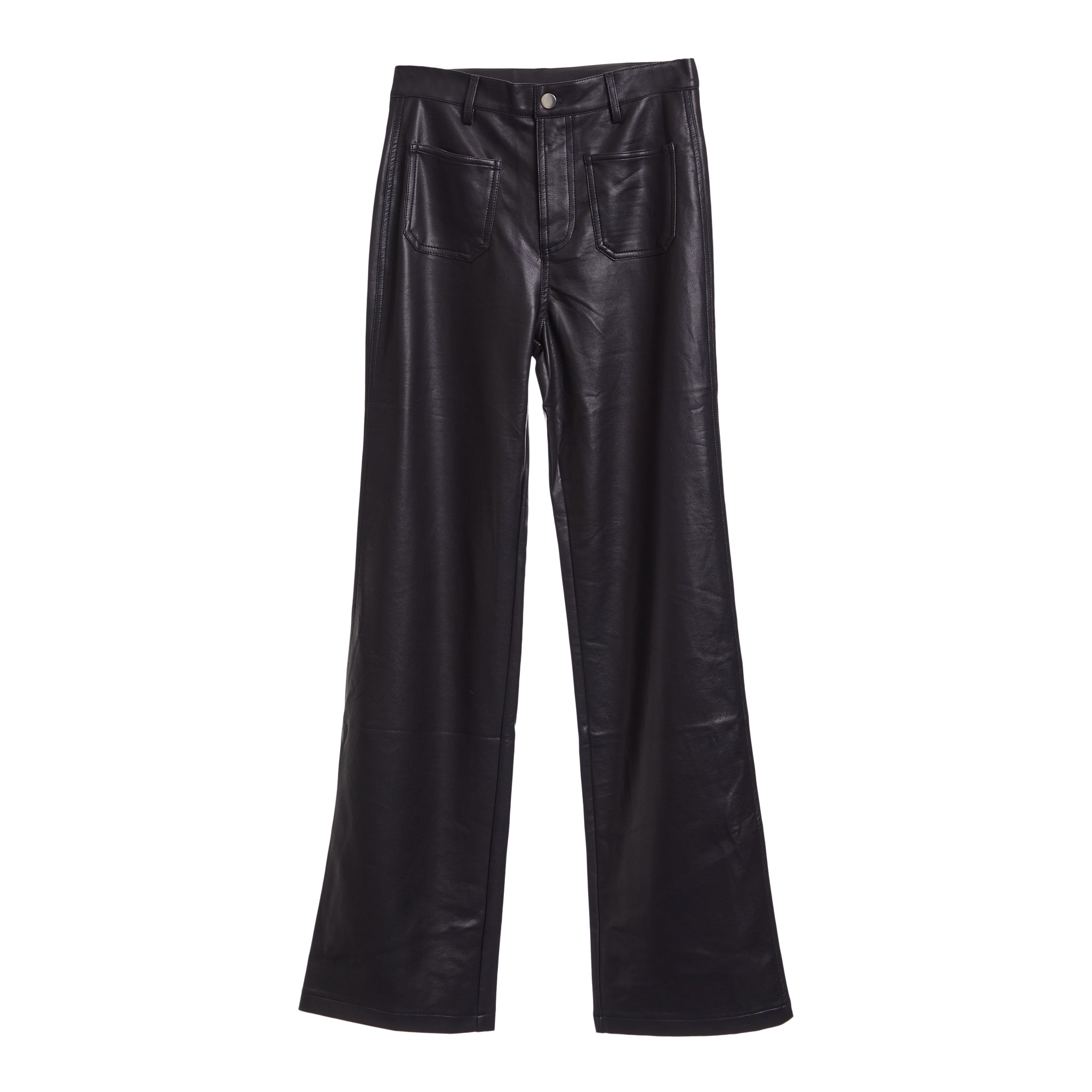 Pleather Straight Leg Pant - Denny's