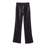 Pleather Straight Leg Pant - Denny's