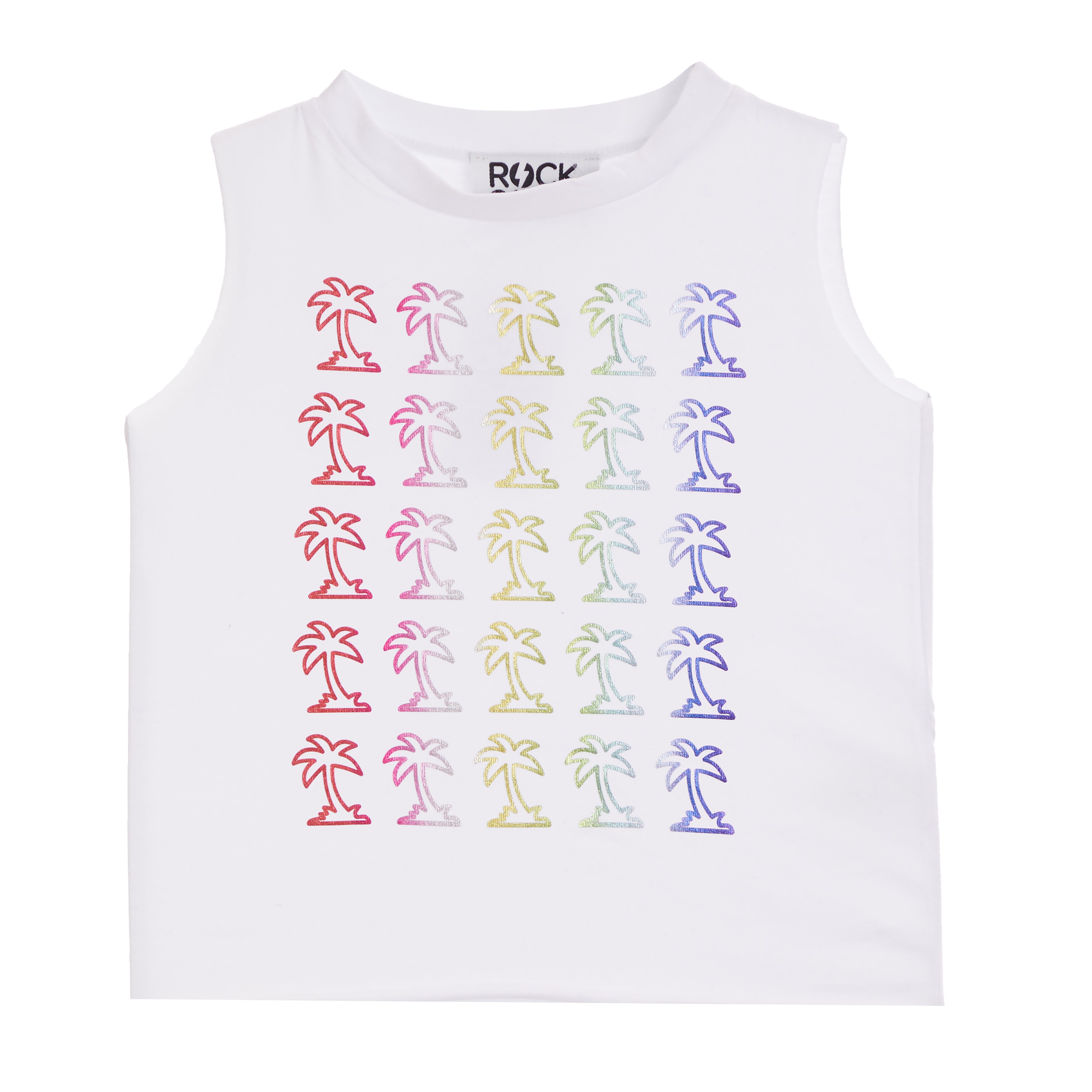 Foil Palm Trees Tank - Denny's