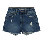 High Waist Frey Hem Short - Denny's