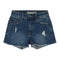 High Waist Frey Hem Short - Denny's