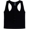 Button Front Crop Ribbed Tank - Denny's