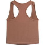 Button Front Crop Ribbed Tank - Denny's